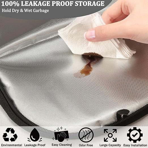 Colorful Bats Car Trash Can Star Moon Black Car Garbage Bag with Lid Hanging Waterproof Leak Proof Vehicle Storage Bin