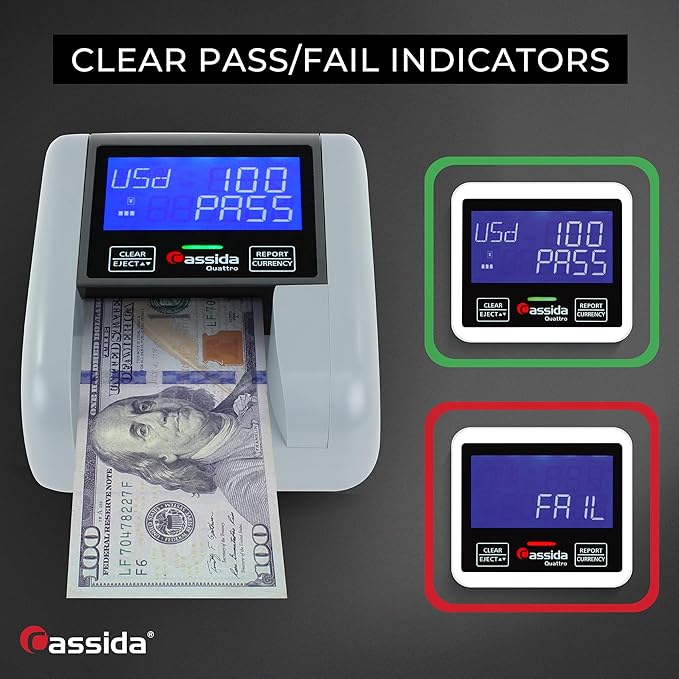 Cassida Quattro Fast Automatic Currency Counterfeit Detector