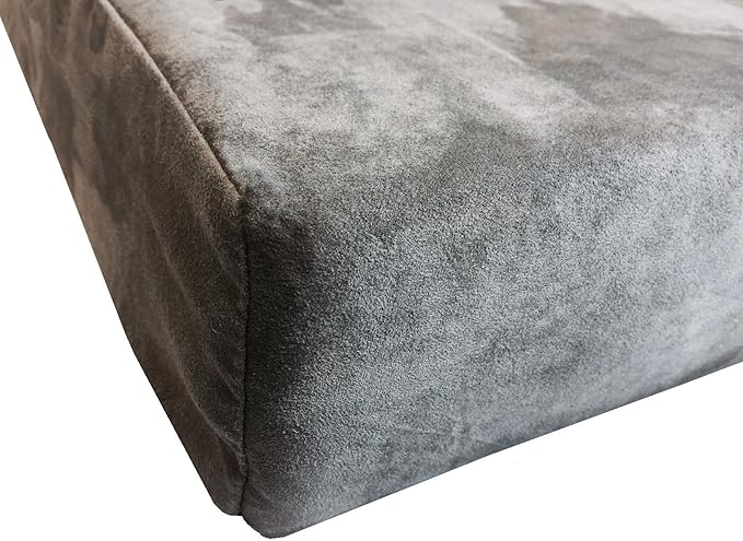 Dogbed4less Heavy Duty Orthopedic Memory Foam Pet Bed with Waterproof Internal Case + 2 Washable Microsuede External Cover for Large Dog
