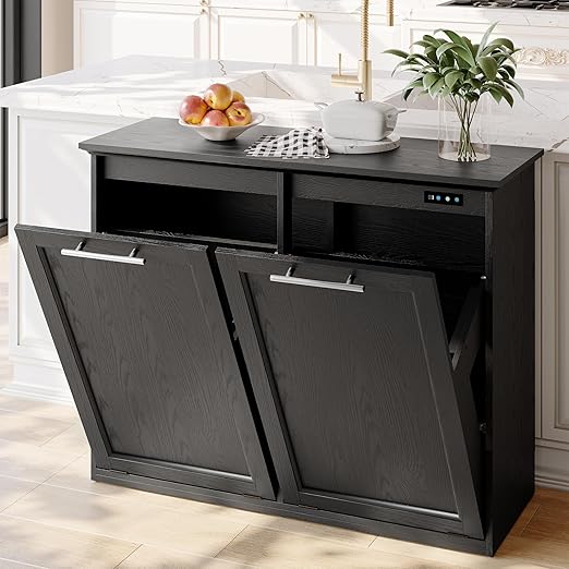OLD CAPTAIN Tilt Out Trash Cabinet
