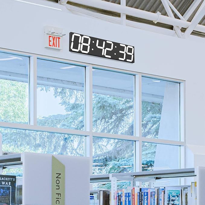 CHKOSDA Digital Wall Clock, Oversize Led Digital Clock