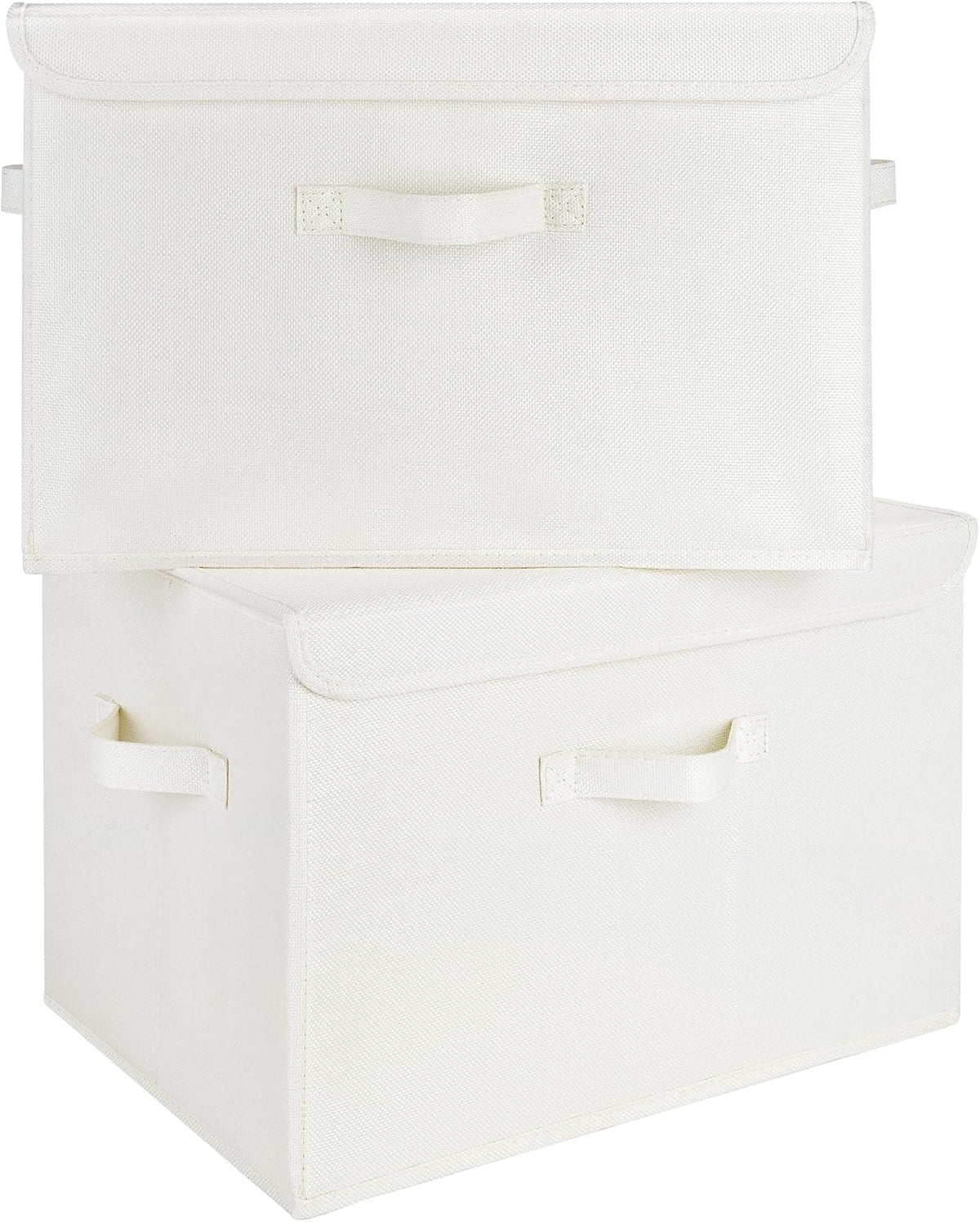 GRANNY SAYS Storage Boxes with Lids, Large Storage Bins with Lids, Decorative Box, Shelves Baskets, Clothes Storage and Organization, 2-Pack