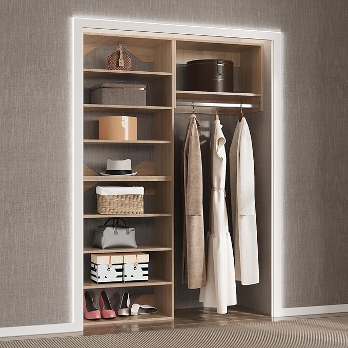 Modular Closet System, Wood Storage