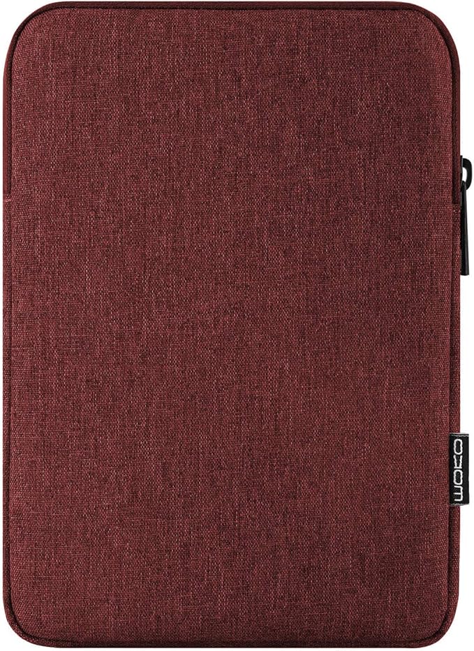 MoKo 9-11 Inch Tablet Sleeve Bag Carrying Case Fits New 11inch iPad Air M3, iPad A16 2025, iPad Pro 11 M4, Air 5/4/3, iPad 10/9/8th Gen, Tab S8/S9 11", Wine Red