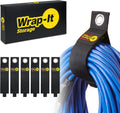 Heavy-Duty Wrap-It Storage Straps, 17-inch (6 Pack) - Extension Cord Organizer, Storage, Cord Straps, Cable Straps for Hoses, Rope, RV, Workshop, Boat, Tools, and Garage Wall Storage and Organization
