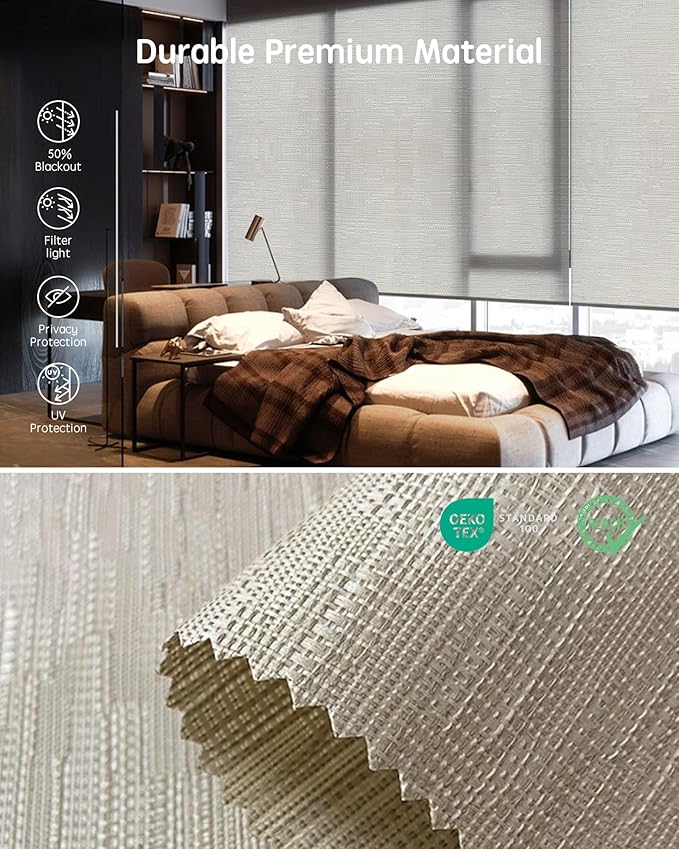 Yoolax Motorized Blinds with Remote, Smart Blinds
