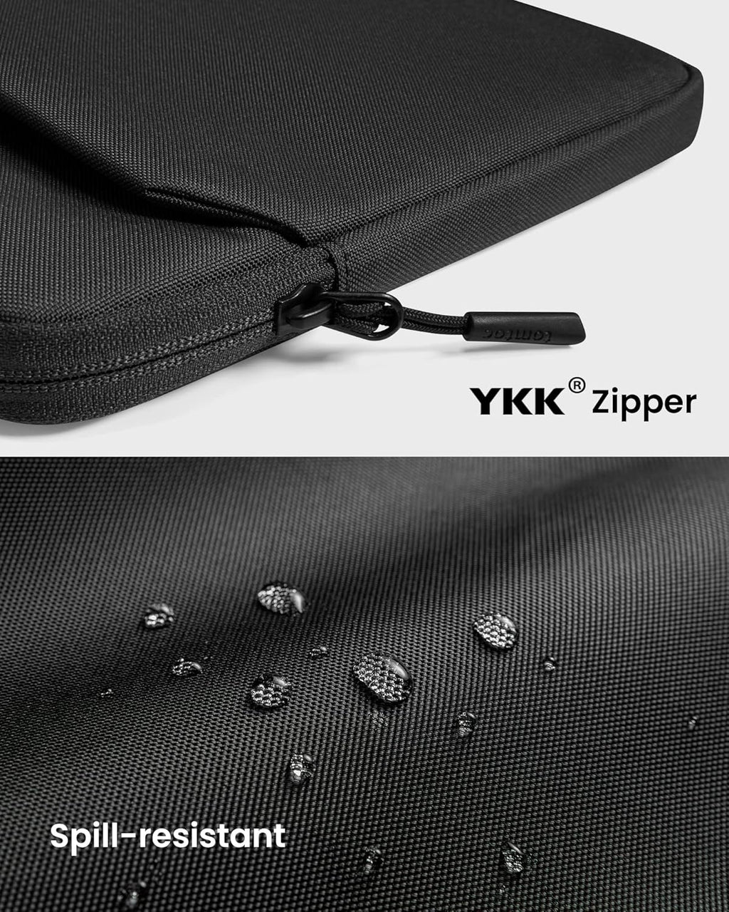 tomtoc Slim Laptop Sleeve Case for 13-inch New MacBook Air M4/A3420 M3/A3113 M2/A2681, M1/A2337 2025-2018, MacBook Pro M2/M1, Water-Resistant Protective Carrying Case with Accessories Pocket