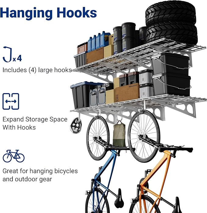 FLEXIMOUNTS 2-Pack 2x6ft Garage Shelving