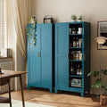 COFaR 71" Pantry Cabinet in Peacock Blue, 5-Tier Storage
