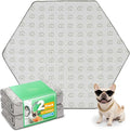 FXW Washable Pee Pads for Dogs, Leak-Proof & Non-Slip, Specifically Designed for FXW Rollick/Homeplus 24inch 6 Panels Dog Playpen, 31" Hexagon, Khaki, 2 Packs