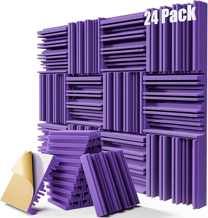 24 Pack Sound Proof Foam Panels