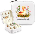 Duck Jewelry Box, Gifts For Kids Teens Girls, Duck Lovers Stuff Items Accessories Things Merchandise Decor Merch, Travel Ring Earrings Necklace Organizer Holder!