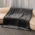 Maidewow Waterproof Dog Blanket Reversible Pet Puppy Blankets for Couch Sofa Bed Covers Leakproof Warm Fluffy Cat Cover Washable Gray Mat-L-65x57in