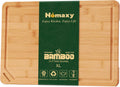 Homaxy Extra Large Organic Bamboo Cutting Boards for Kitchen, 18"x12" Wooden XL Cutting Board with Juice Groove and Handles, Charcuterie Butcher Block Wood Serving & Chopping Board - Pre Oiled