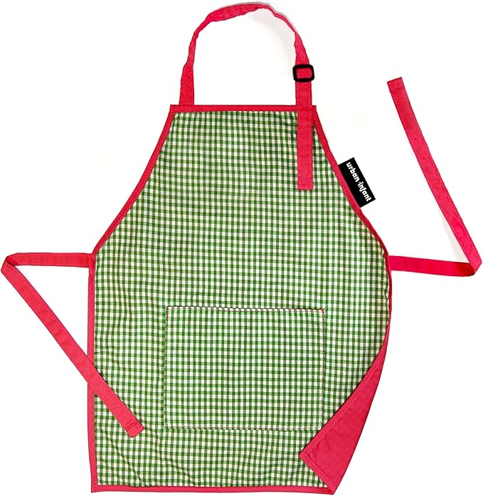 Urban Infant Little Helper Kids Apron - Children's Cooking Art Gardening - Great Gift for Toddler Boys and Girls