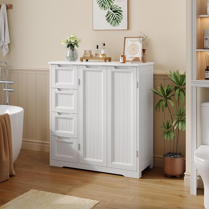Gizoon Storage Cabinet, Bathroom Floor Cabinet, Kitchen Pantry, Side Storage