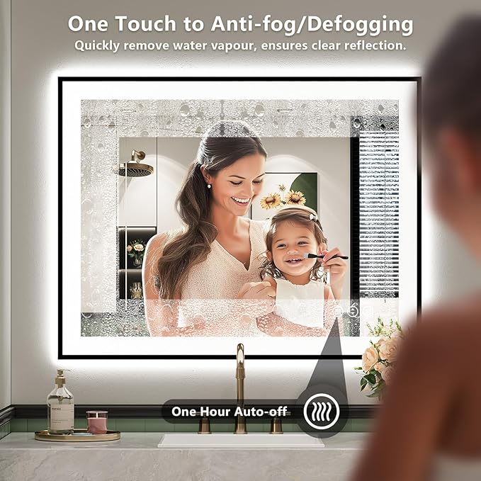 YEELAIT 36x30 Inch LED Bathroom Mirror
