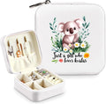 Koala Jewelry Box, Gifts For Kids Teens Girls, Koala Lovers Stuff Items Accessories Things Merchandise Decor Merch, Travel Ring Earrings Necklace Organizer Holder!
