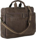 KomalC 16 Inch Leather briefcases Laptop Messenger Bags for Men and Women Best Office Satchel Bag