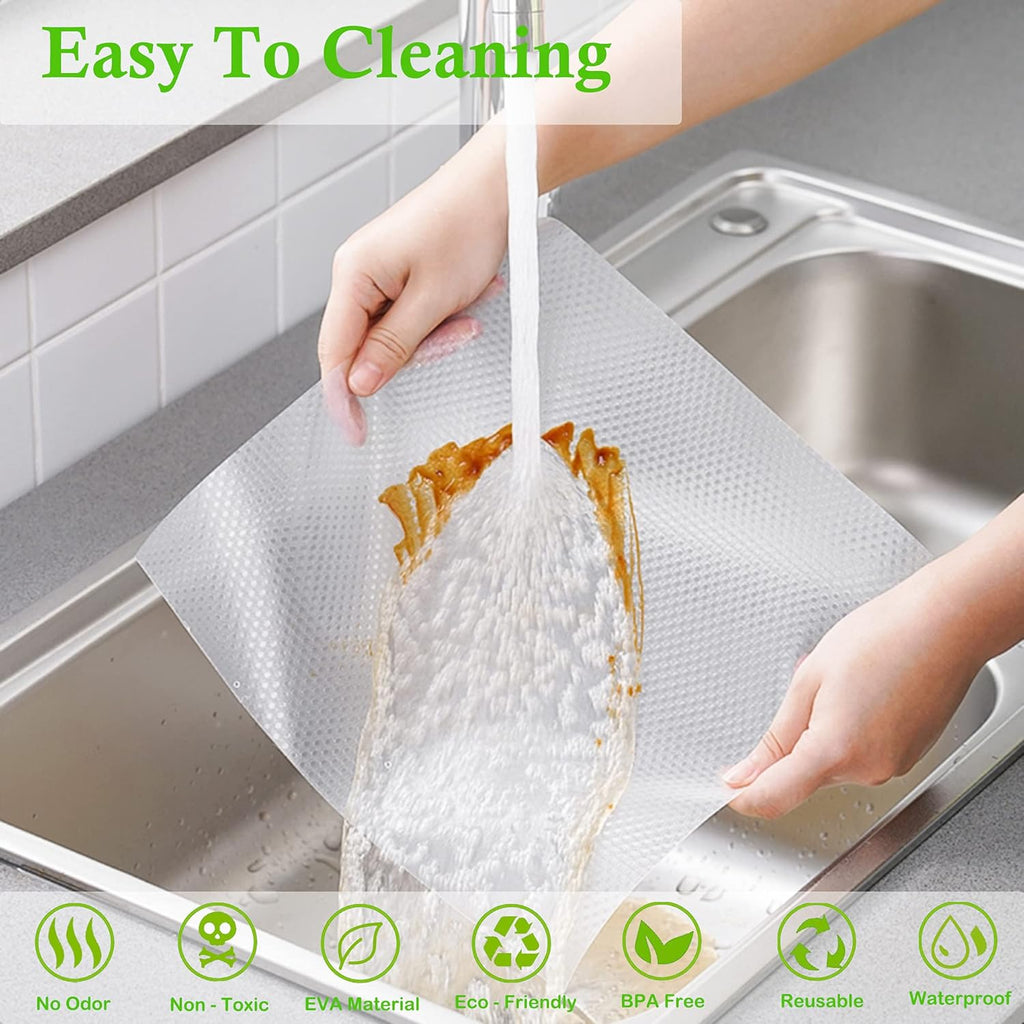 Shelf Liners for Kitchen Cabinets 14 Inch Wide X 20 Ft Non Adhesive Cabinet Drawer Liners Non Slip Refrigerator Liners for Shelves Washable Cupboard Liner for Dresser Bathroom