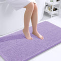 OLANLY Bathroom Rugs 44x24, Extra Soft Absorbent Chenille Bath Rugs, Rubber Backing Quick Dry, Machine Washable Bath Mats for Bathroom Floor, Tub and Shower, Home Decor Accessories, Lavender