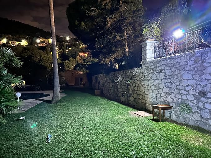 intelamp Solar Outdoor Lights, 6000mAh Motion Sensor
