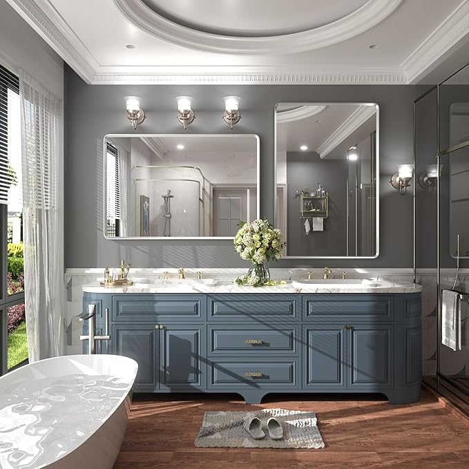 48x30 Inch Silver Bathroom Mirror