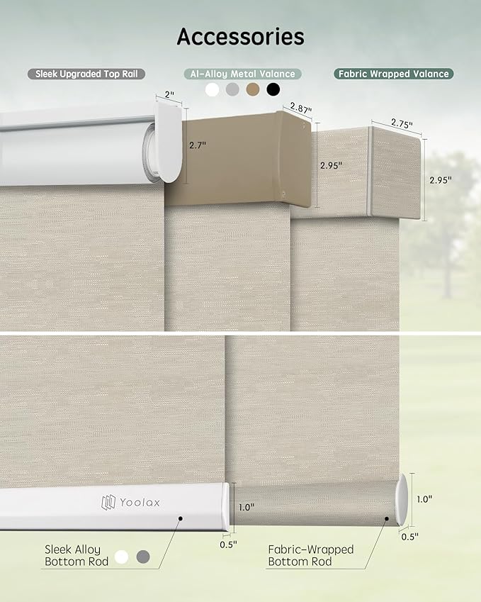 Yoolax Motorized Blinds with Remote, Smart Blinds
