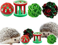 4 Pcs Toys for Hedgehogs Small Animal Accessories, Hedgehog Toys For Cage And Bell Ball, Hedgehog Enrichment Toy, Funny Balls Toy For Hamster Ferret Chinchilla Cat, Hedgehogs Accessories (Ball Bell)