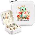 Dragon Jewelry Box, Gifts For Kids Teens Girls, Dragon Lovers Stuff Items Accessories Things Merchandise Decor Merch, Travel Ring Earrings Necklace Organizer Holder!