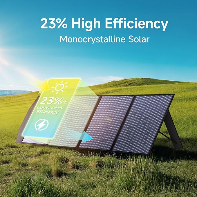 ALLPOWERS SP033 200W Portable Solar Panel Foldable, 23% High Efficiency Solar