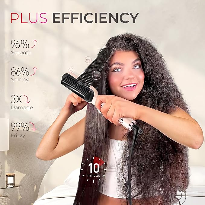 TYMO Ring Plus Ionic Hair Straightener Brush