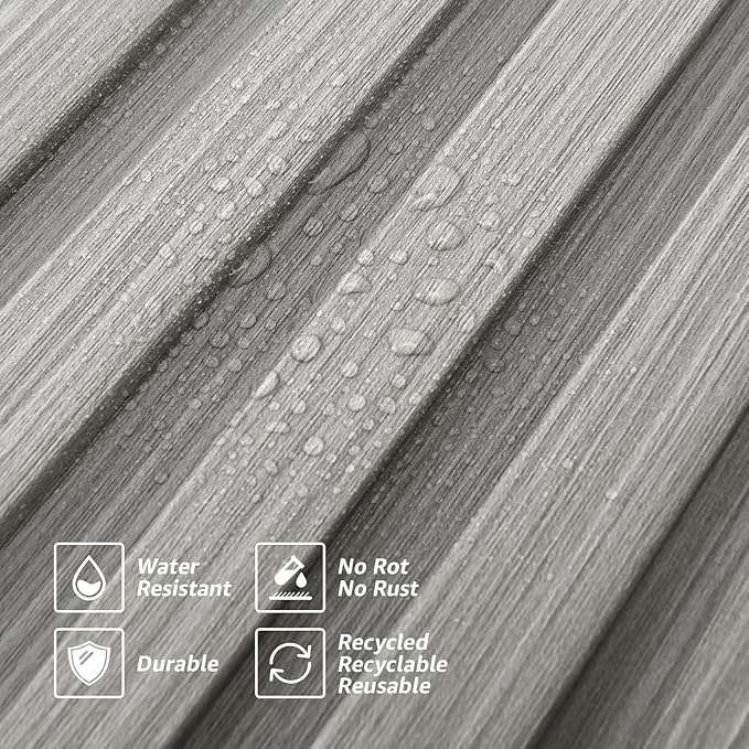 Art3d Slat Wall Panels, WPC Soundproof 3D Wall Paneling