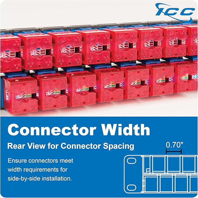 ICC 48 Port Blank Keystone 1U Patch Panel