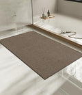 chakme Bathroom Rugs Mat 36x24, Ultra Thin Non Slip Bath Mat Quick Dry Absorbent Bath Mat for Bathroom Floor, (Coffee, 36"x24")