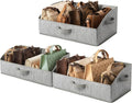 GRANNY SAYS Closet Organizers and Storage, Trapezoid Storage Bins, Gray, Dog Toy Bin, Storage Baskets for Shelves, Fabric Storage Bins with Handles, Clothing Organizer, Gray, 3-Pack