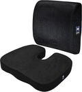 Sealy Memory Foam Car 2-Pack Seat Cushions – Ergonomic Cushions for Tailbone Pain Relief, Ideal for Office Chairs, Car Seats and Gaming Chairs, Premium Cushions Offering Superior Comfort and Support