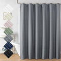 Aiyufeng Moga Grey Shower Curtain Hotel Luxury Quality, Fabric Shower Curtains for Bathroom, Water Repellent and Machine Washable, Standard Size, 72" Wx 72" L