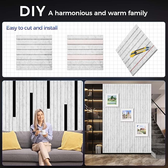 BSHEAD 12 Pack Large Fold Soundproof Wall Panels, 1.2lb/ft³ High Density