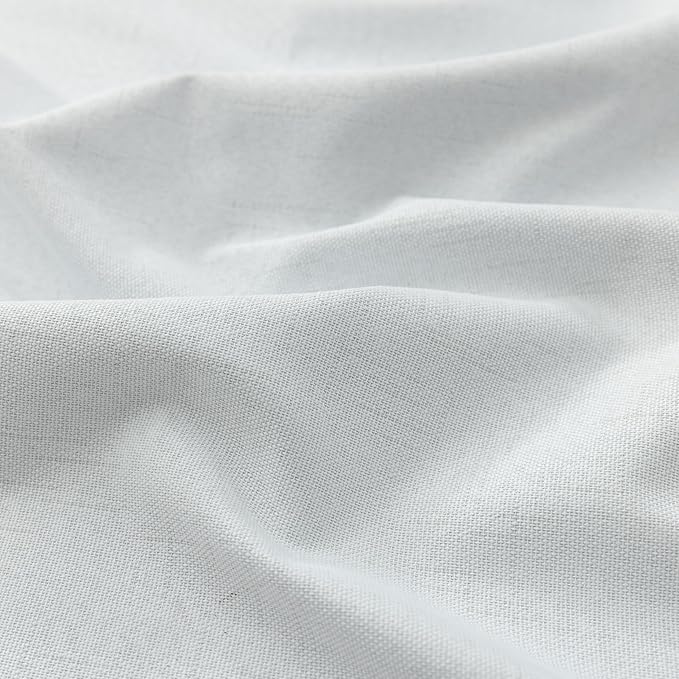 KOUFALL White Blackout Thermal Lined Curtains, 72 Inch Length Back Tab Black