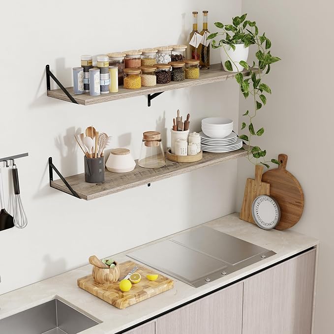 Axeman 12 Inch Deep Floating Shelves