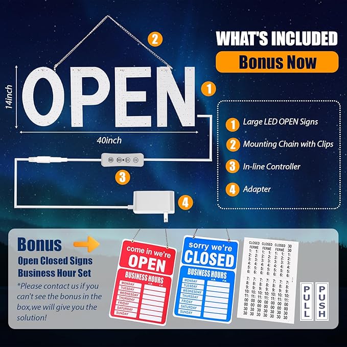 Open Sign for Business