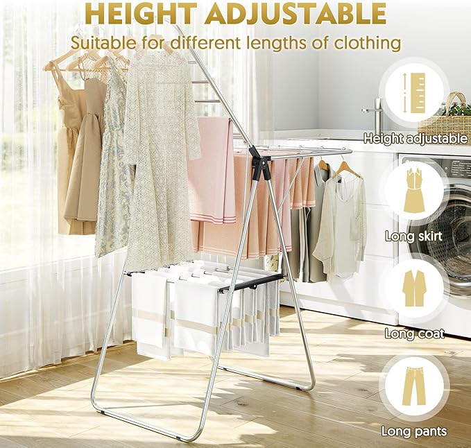 APEXCHASER Clothes Drying Rack, Drying Rack Clothing