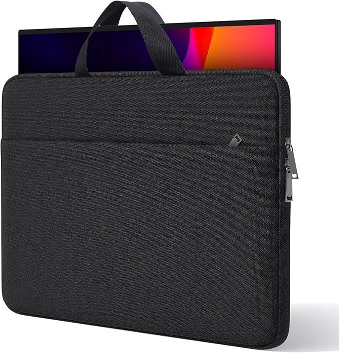 Portable Monitor Case 18.5 inch, Carrying Monitor Sleeve Bag Compatible with VisionOwl InnoView Upperizon Large Portable Monitor, Travel Padded Protective Case with Accessory Pocket