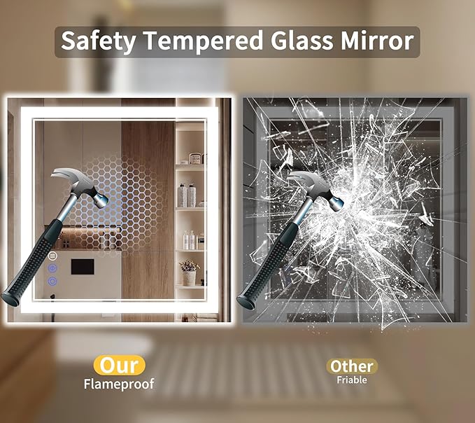 36"x36" LED Bathroom Mirror