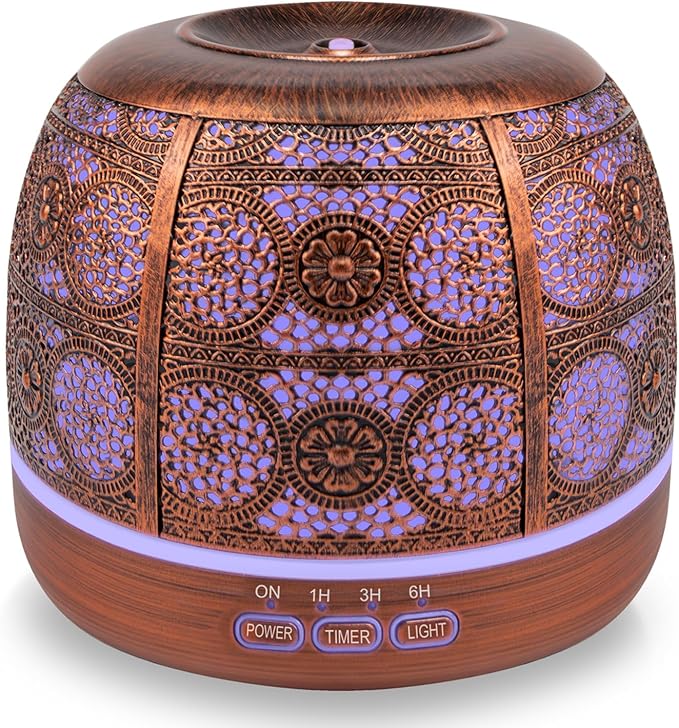 ARVIDSSON 500ml Essential Oil Diffuser, Metal Diffusers