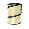 FH Group Automotive Waterproof Portable Collapsible Large Can Garbage Container fits Most Cars,Polyethylene, SUVs, and Trucks Beige Trash