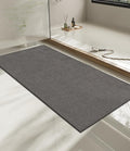 chakme Bathroom Rugs Mat 47x24, Ultra Thin Non Slip Bath Mat Quick Dry Absorbent Bath Mat for Bathroom Floor, (Dark Grey, 47"x24")