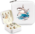 Shark Jewelry Box, Gifts For Kids Teens Girls, Shark Lovers Stuff Items Accessories Things Merchandise Decor Merch, Travel Ring Earrings Necklace Organizer Holder!