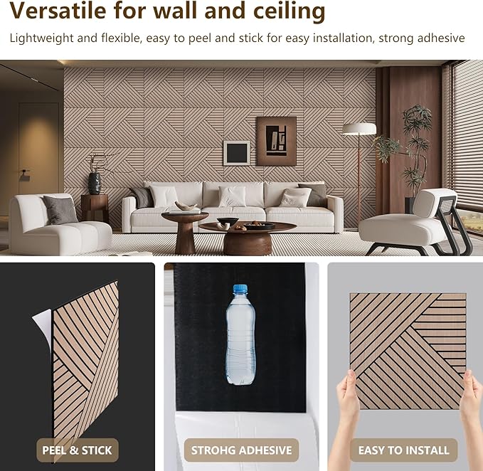 ARMURO 4 Packs Acoustic Wall Panels